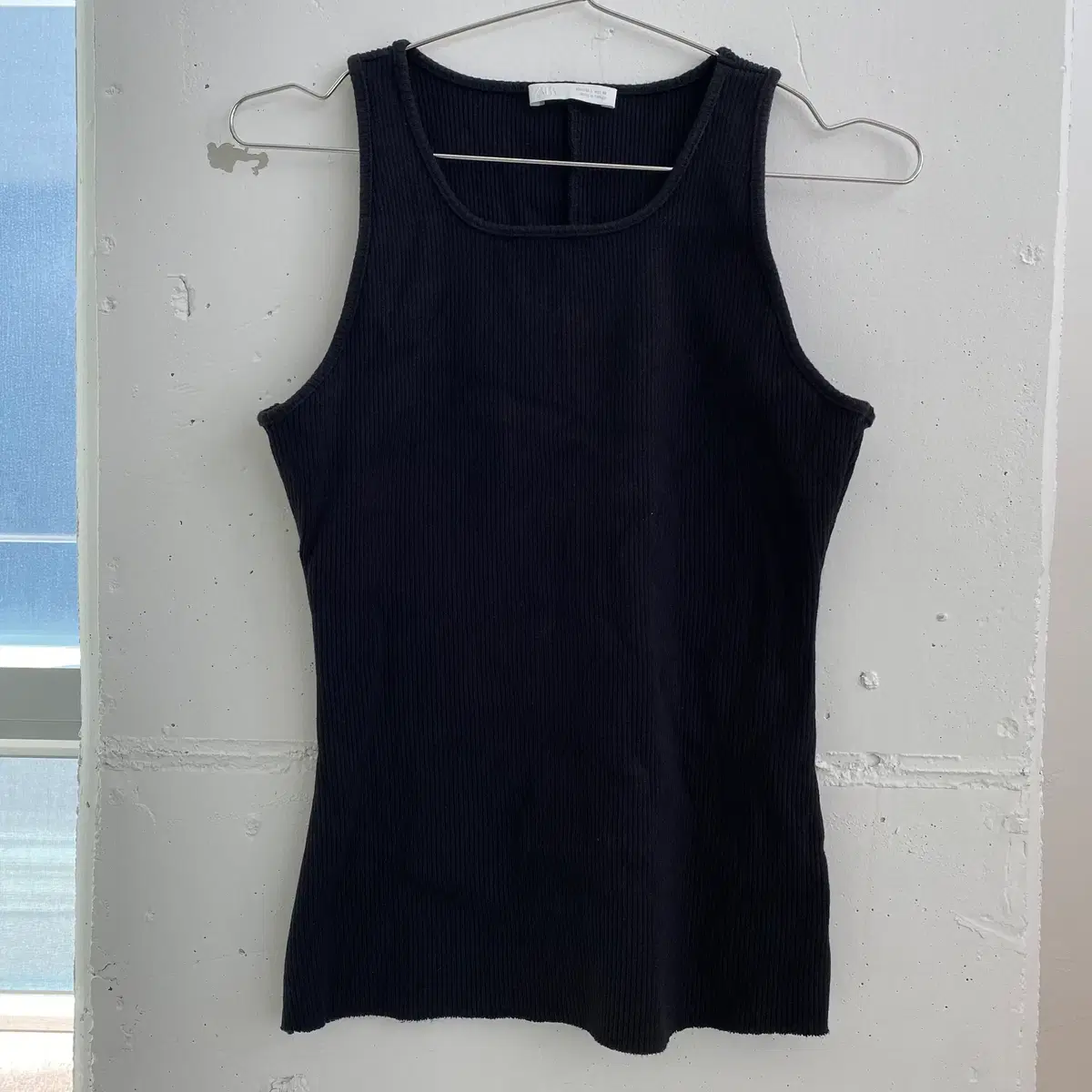 (L) 자라 ZARA 탱크탑 반팔 나시