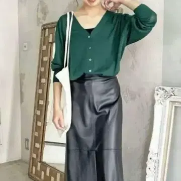 524 스픽 앤 스팬 시어 천축 2WAY 가디건 상의 긴팔 F