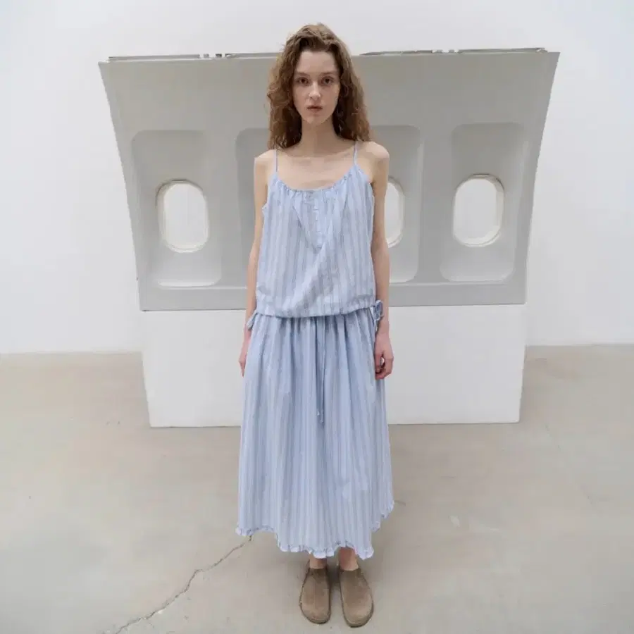 토아베 Soho stripe bustier top
