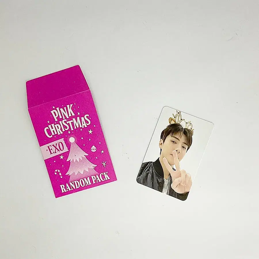 엑소 세훈 2024 핑크 크리스마스 포토카드 포카1 EXO SEHUN 2024 PINK CHRISTMAS PHOTOCARD 1