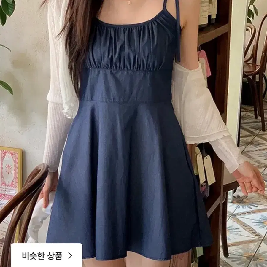 (새상품) 쇼퍼랜드 진청 나시 원피스