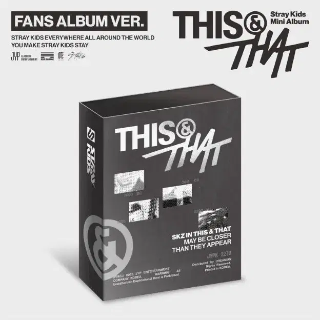 스트레이키즈 디스앤댓 팬즈 미개봉 앨범 Starykids SKZ fans album sell