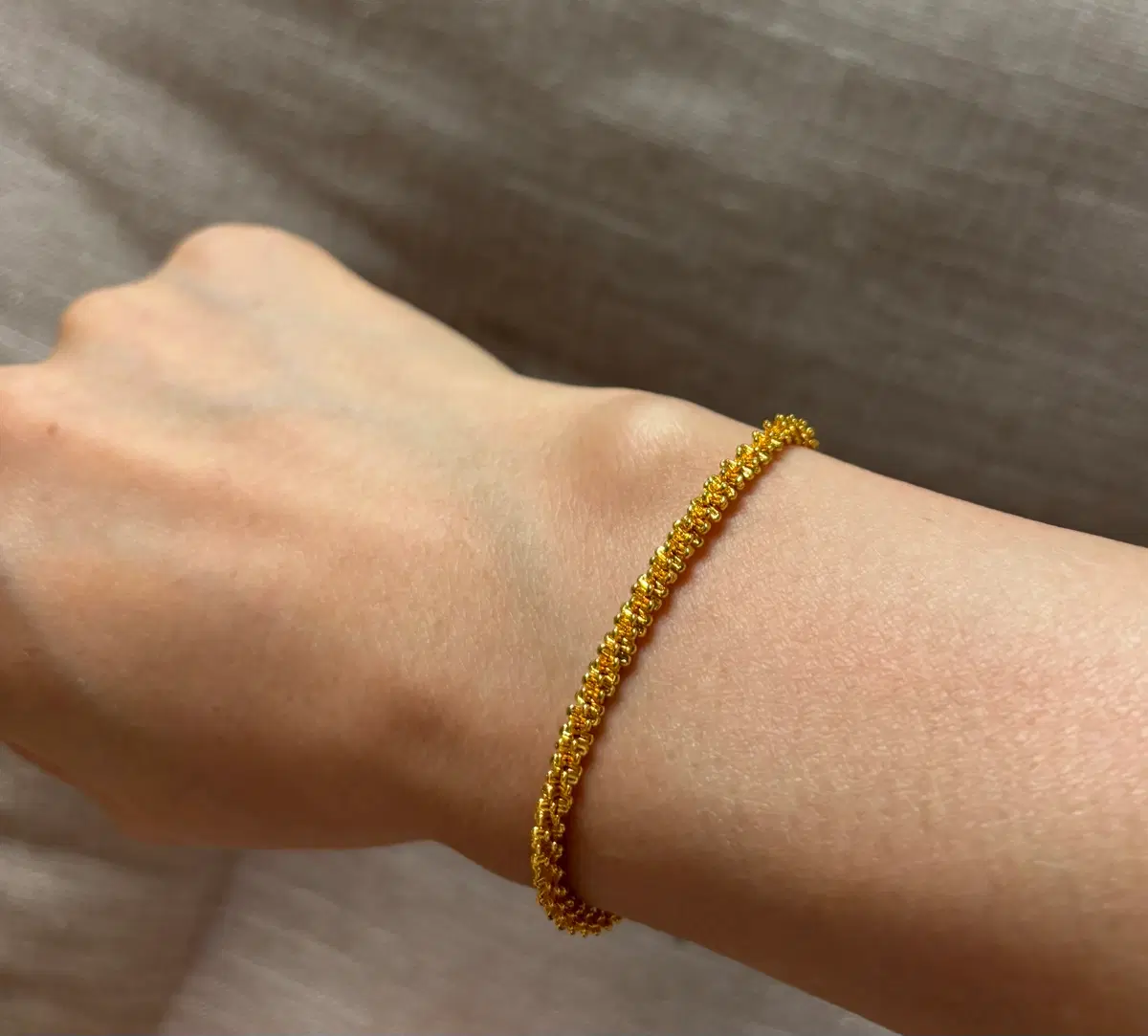 Gold plated bracelet