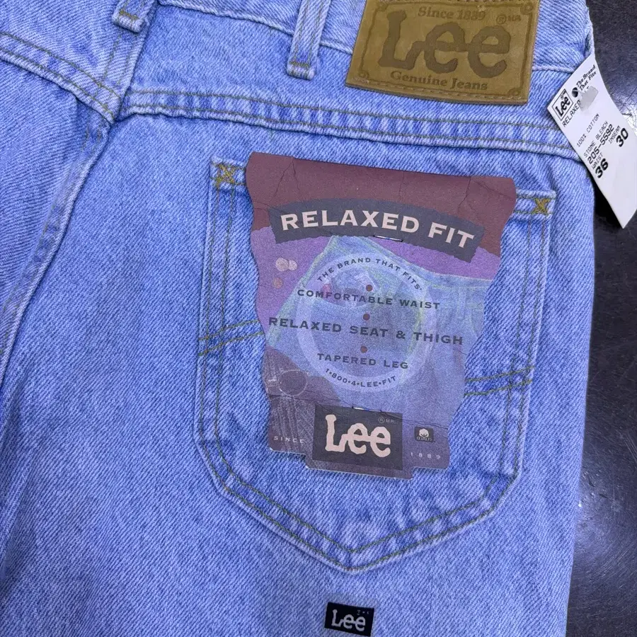 Lee 리 90s 릴렉스핏 USA 메이드 연청 데님팬츠 청바지 36