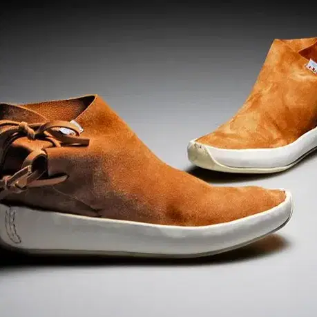 VISVIM 비즈빔 오렌지 길라 목 미드 쿠두 가죽 부츠 10.5