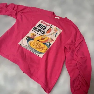 Kellogg's RICE KRISPIES 핑크 맨투맨