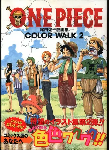슈에이샤 점프 코믹스 DX 오다 에이치로 ONE PIECE COLOR WALK 2 초판 오비 포함