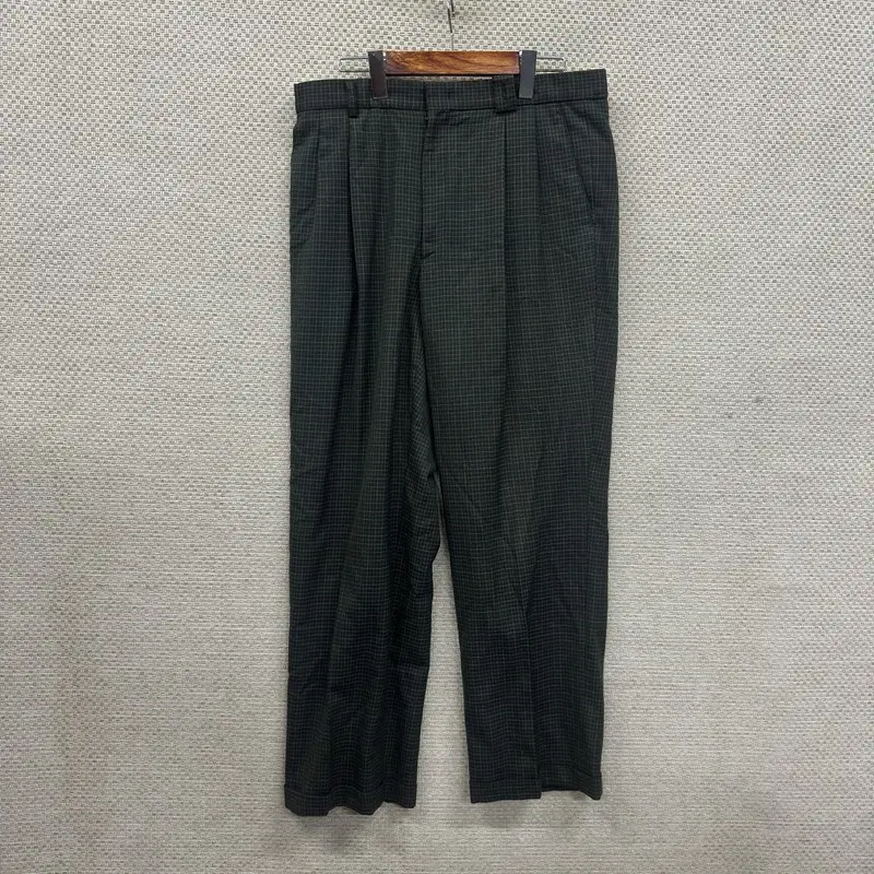 입생로랑 YSL 체크 슬랙스 바지 32인치 H01492
