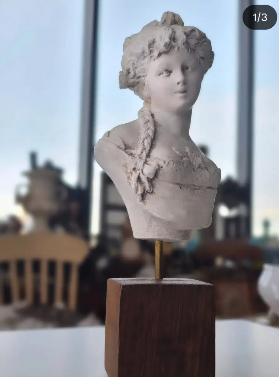 앤틱 여성 흉상 오브제