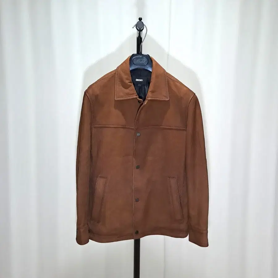 (무료배송) DKNY 25FW 누벅 양가죽 카멜 자켓 M 631