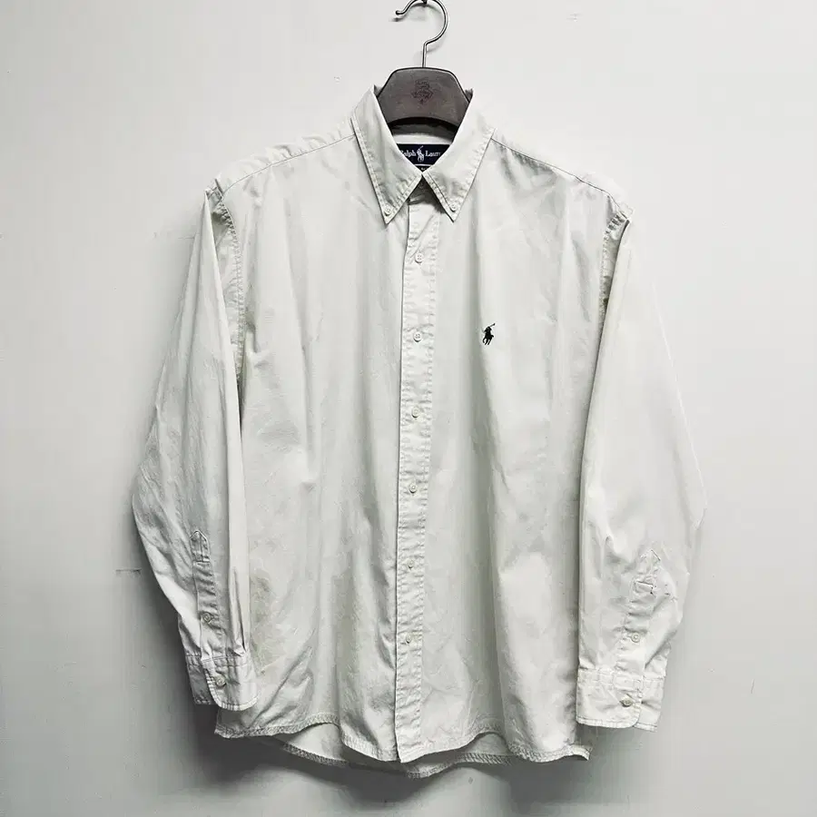 폴로 랄프로렌 (Polo Ralph Lauren) 아이보리 긴팔 셔츠 (XL)