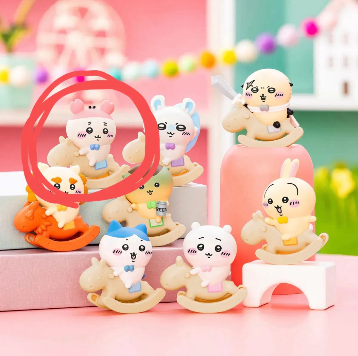 치이카와 흔들흔들 목마 피규어 카니