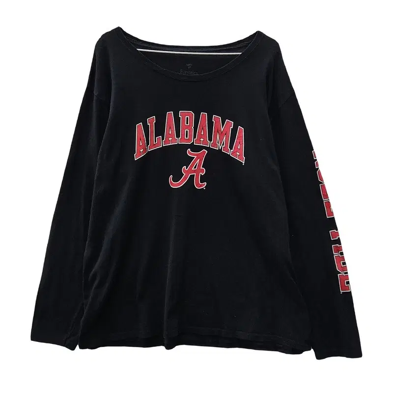 FANATICS 빈티지 올드스쿨 캐주얼 레터링 블랙 긴팔 티 2XL