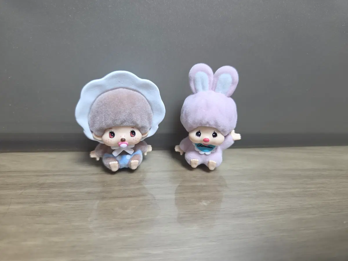 몬치치 치무탄 베이비 치치 플로키 가챠 피규어 2종 일괄
