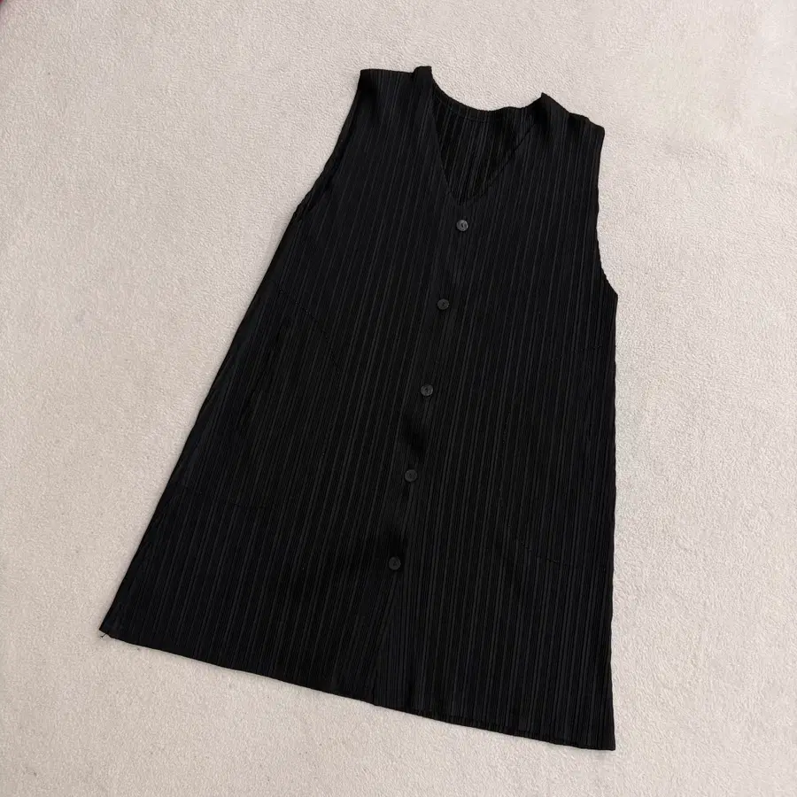실측확인 빈티지 플리츠 민소매 0724T1
