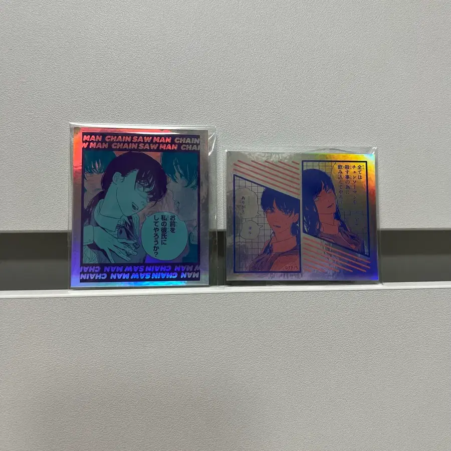 체인소맨 (아사,요루) 오로라 스티커 플레이크 씰 굿즈 2매