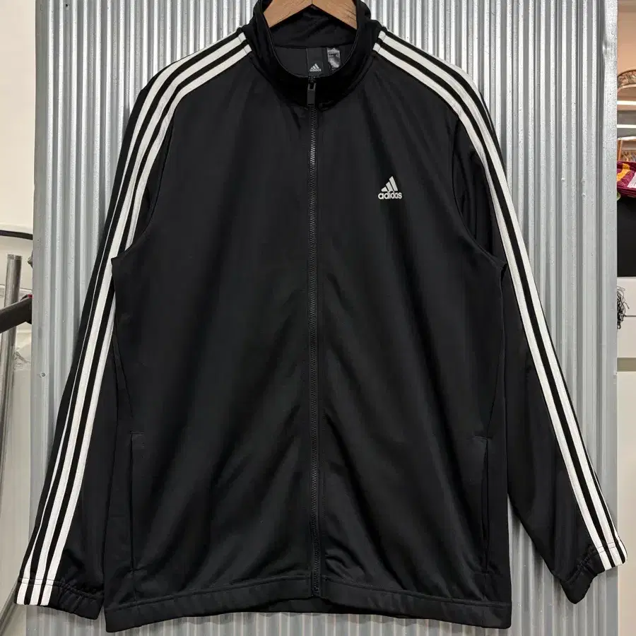 [3XL] 아디다스 adidas 블랙 삼선 티로 트랙 자켓 집업 3.9