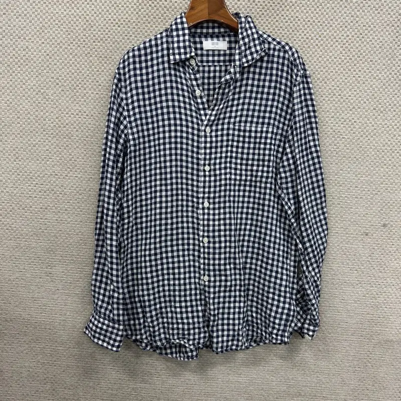 유니클로 린넨 셔츠 M H01391