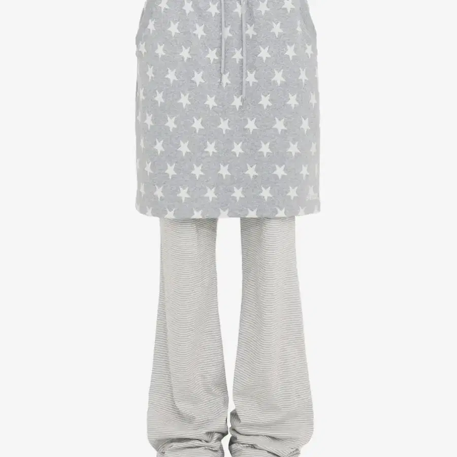 스까르X밈더 까르 레이어드 스커트 팬츠 그레이