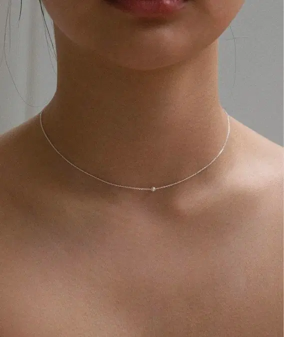 어나더레이어 mini pearl necklace