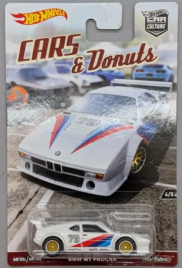 MATTEL HOTWHEELS CARS&DONUTS DWH86 BMW M1 PROCAR 4/5