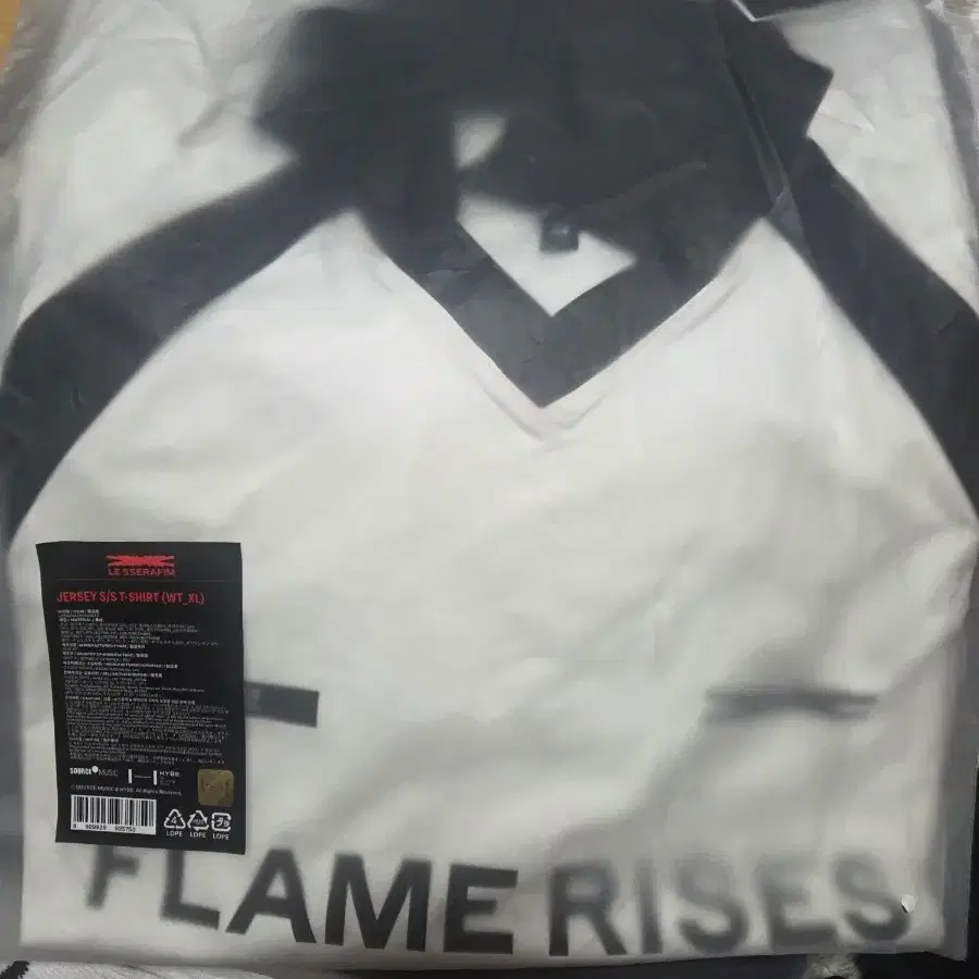 르세라핌 jersey s/s t-shirt xl 프레임라이즈