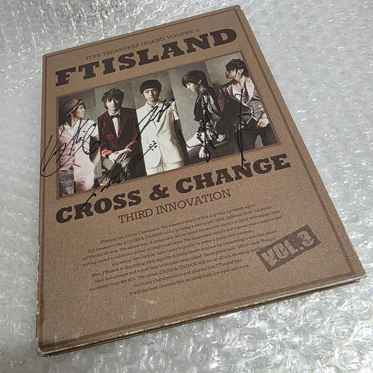 에프티아일랜드 F.T Island 3집 - Cross and Change 싸인반