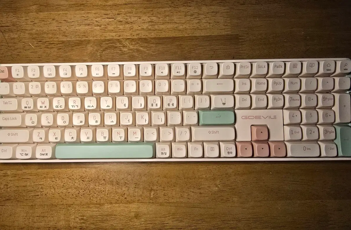 GDEVIL MK850W 저소음 기계식 무선 키보드 상태 좋음
