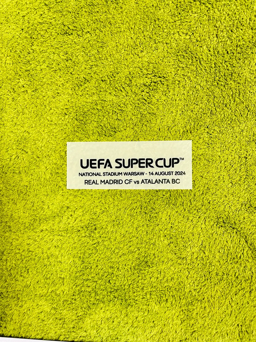 2024 UEFA 슈퍼컵 레알마드리드 결승 MDT 유니폼 패치