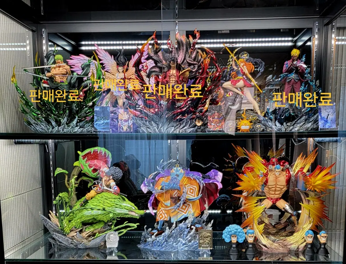 (특가) 원피스 밀짚모자 해적단 레진 피규어 팝니다