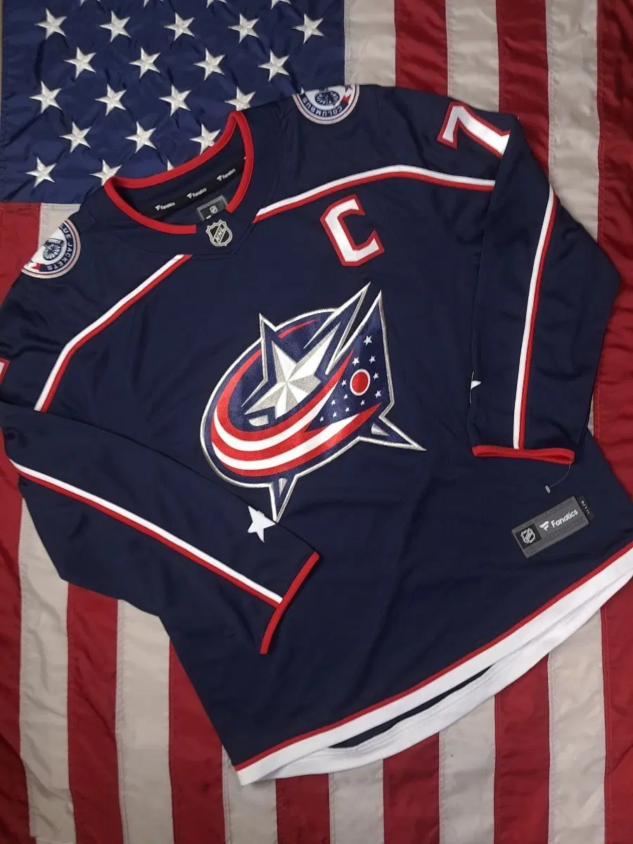 새제품 오리지날 NHL X 파나틱스 하키져지