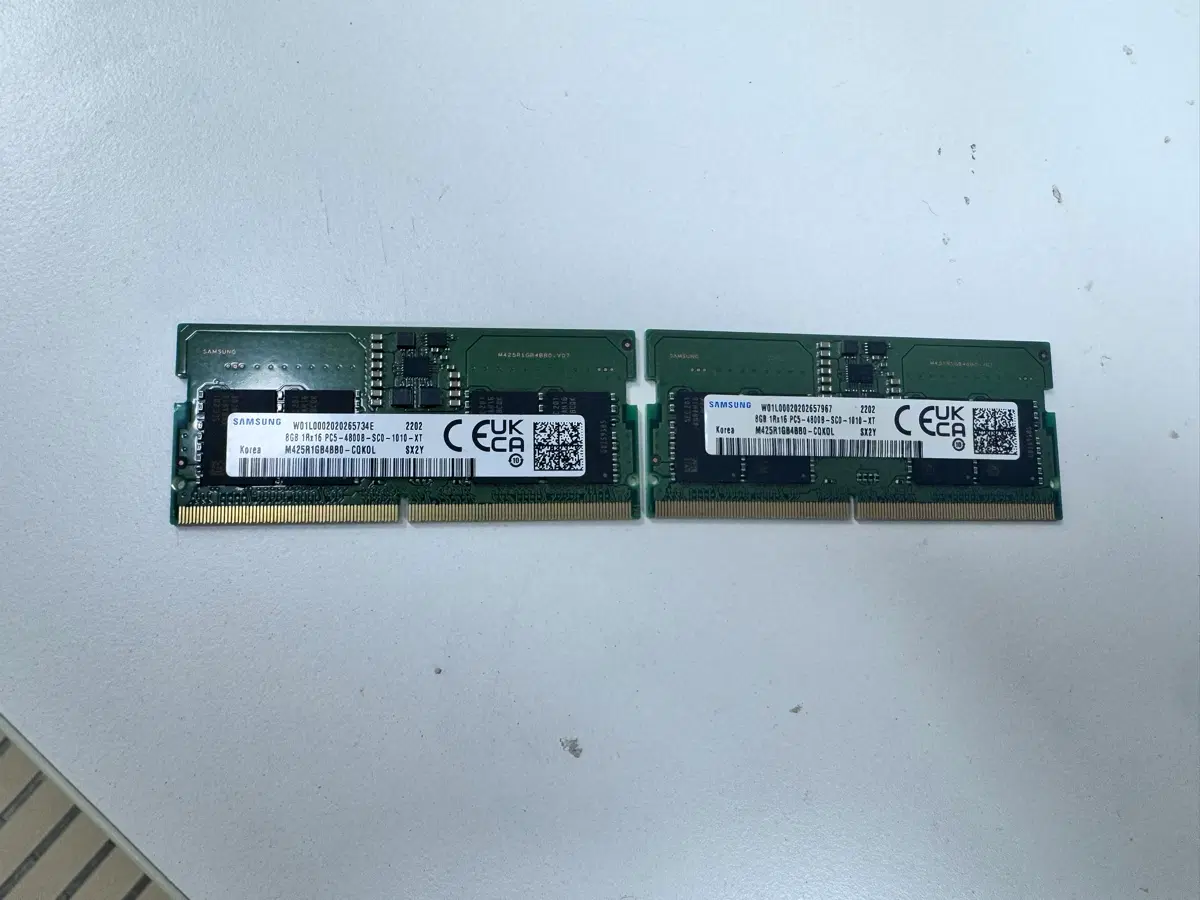 삼성 DDR4 8GB x2 총 16기가 4800