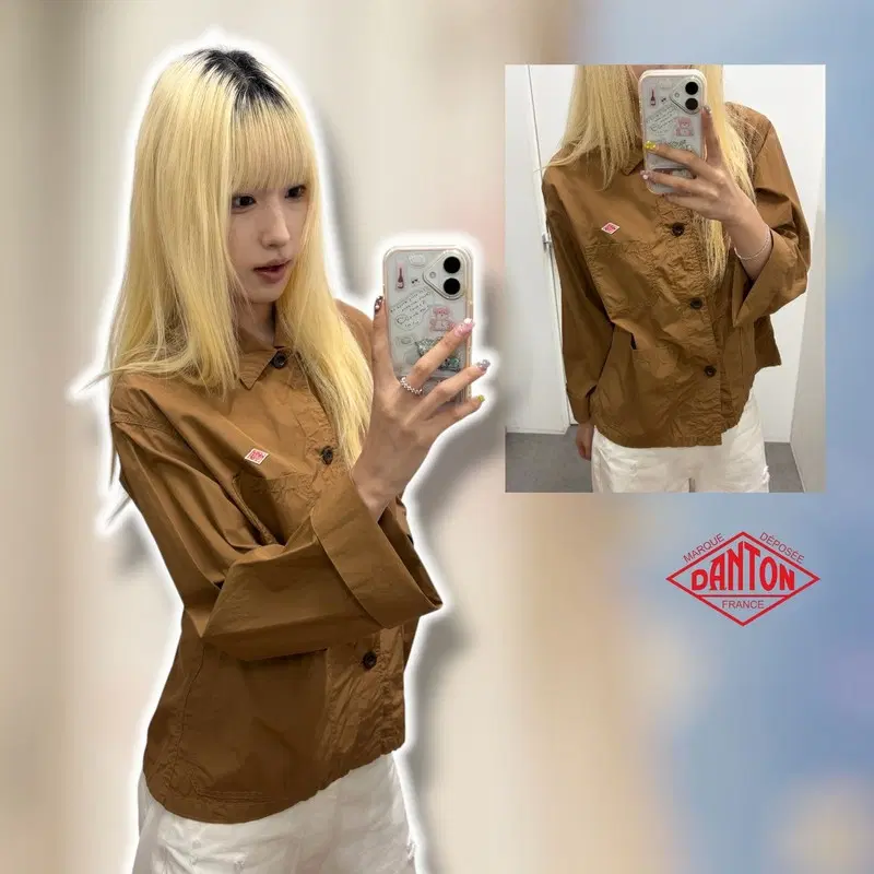 단톤 코튼 셔츠 자켓
