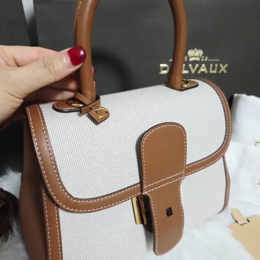 델보 델보(Delvaux)의 아이코닉 라인인 브리앙(Brillant) 캔버스 사진 2