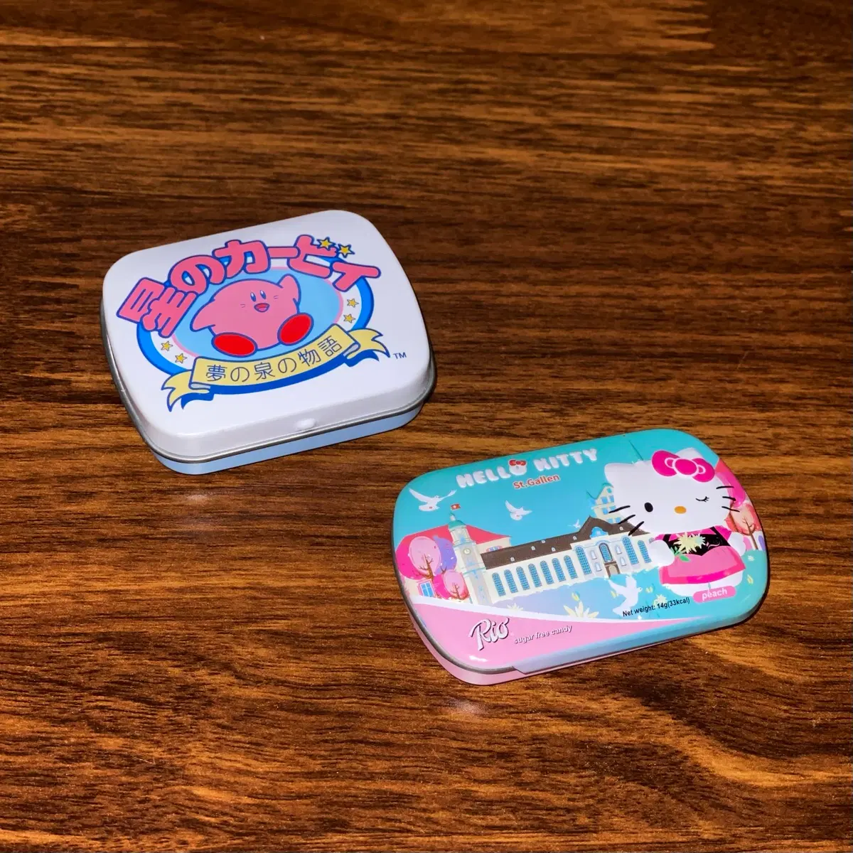 커비 헬로키티 틴케이스