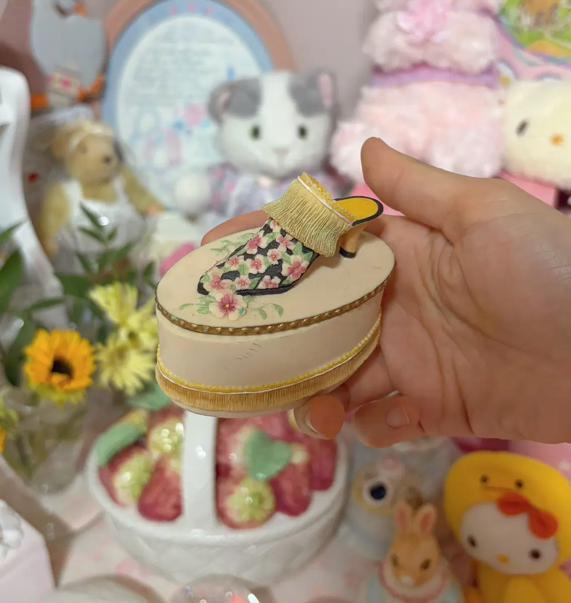 빈티지 레이디 슈즈 트링켓