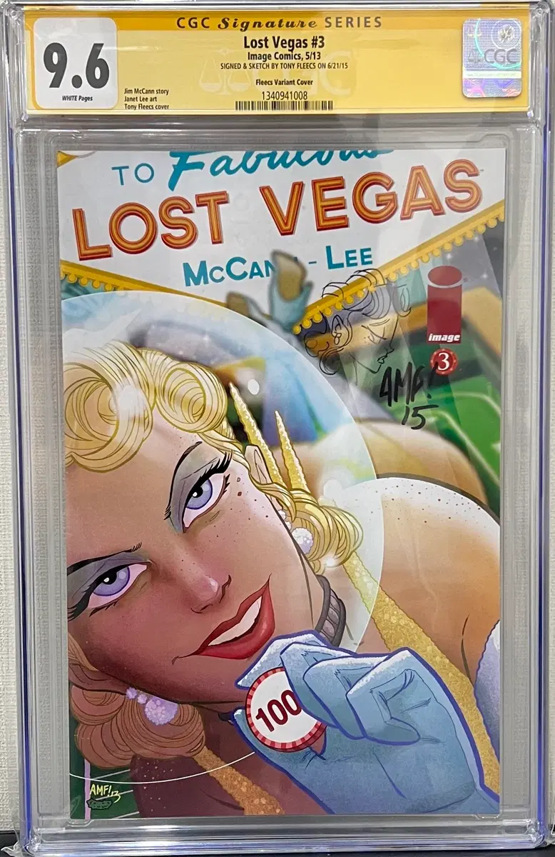 로스트 베가스 #3 이미지 코믹스 CGC 9.6 signature series