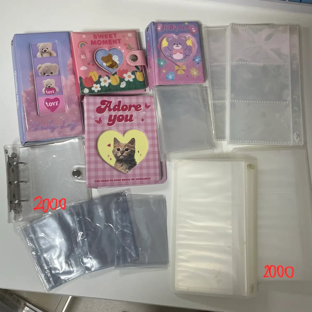 콜렉트북 바인더 포카 포토카드 용품 네컷 다이소 아트박스 속지 미공포 무인양품