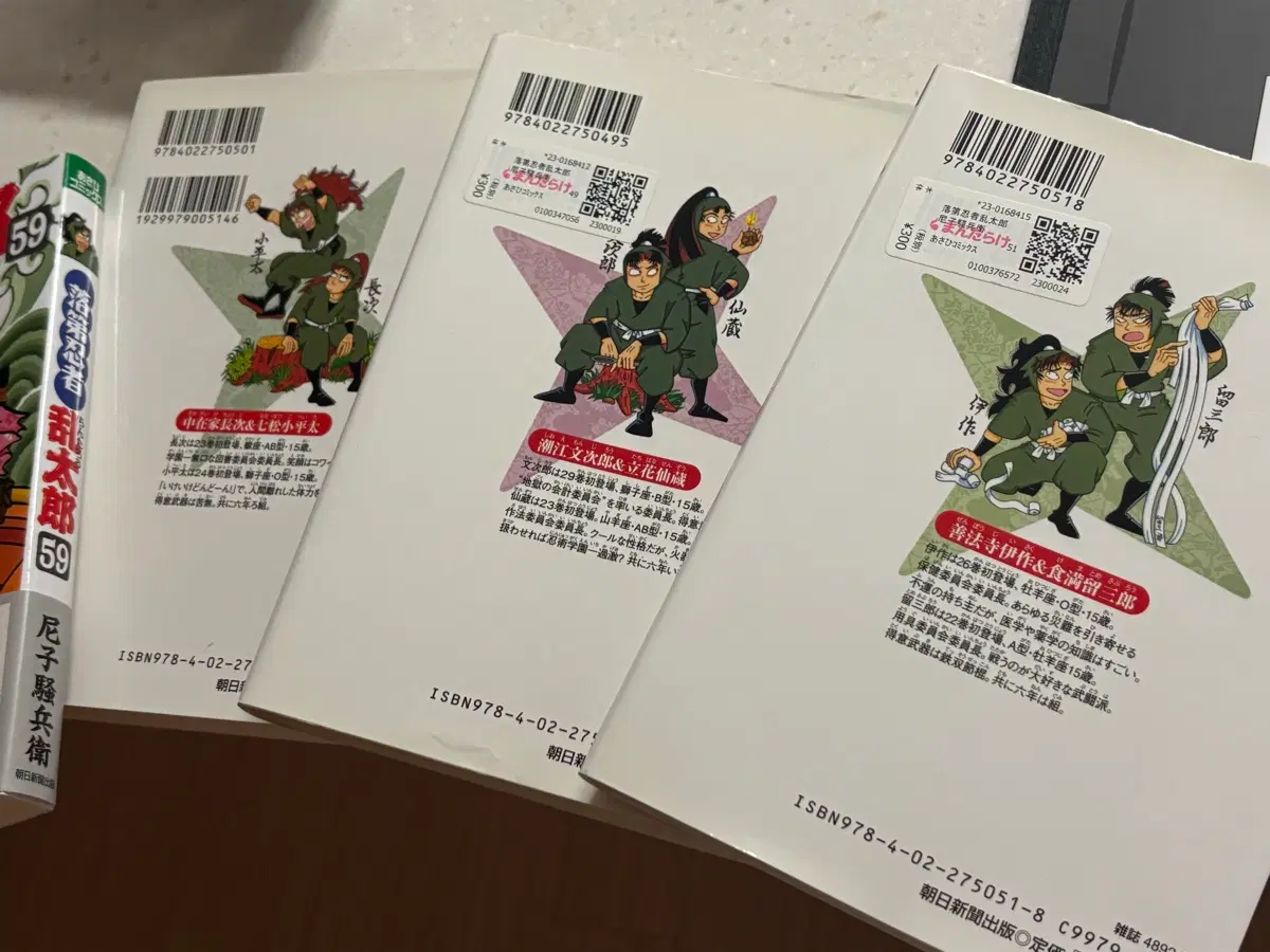 난란/닌타마 란타로 원서/ 낙제닌자 란타로/ 출석부 줄공책/ 영화특전
