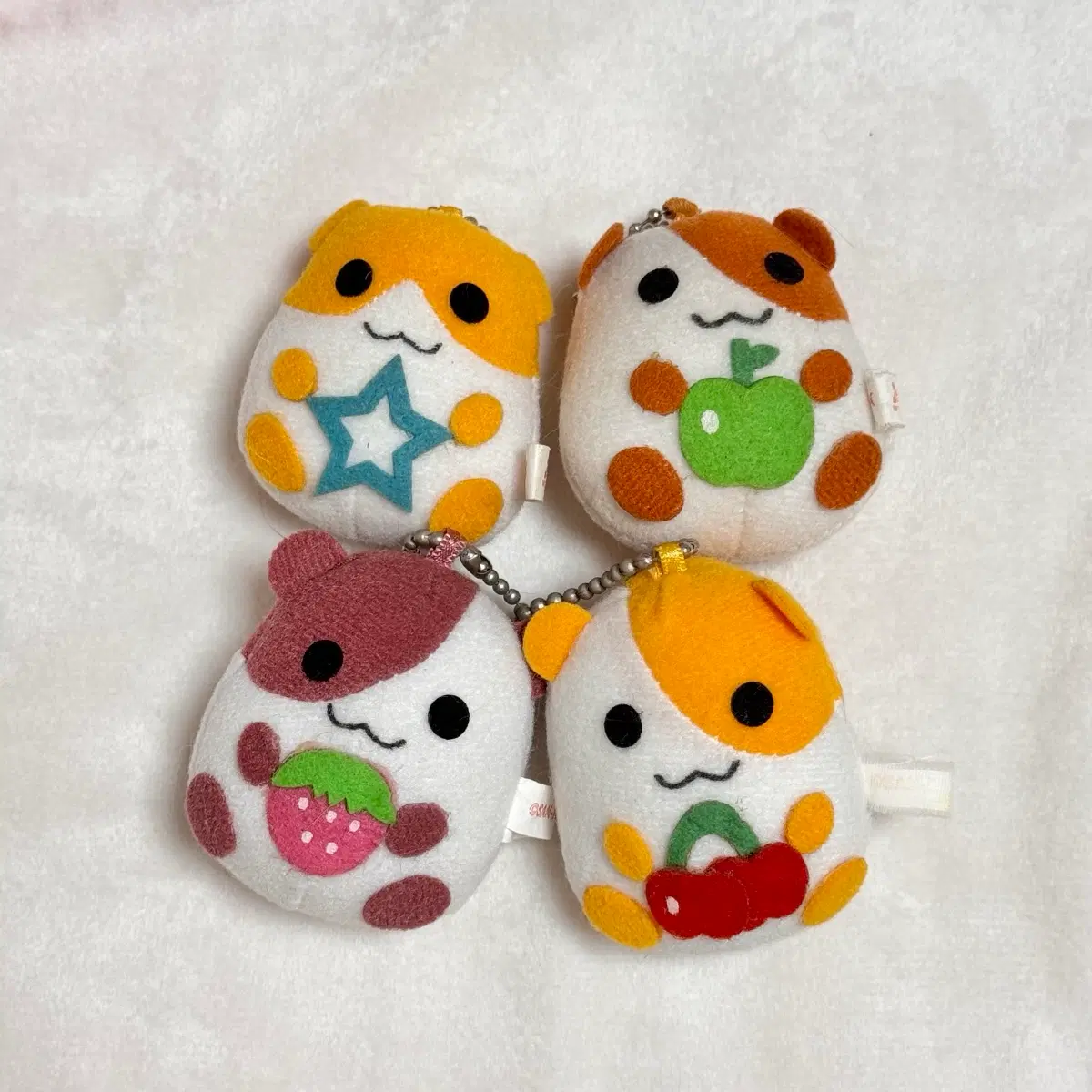 고전 포테햄 포테하무 햄스터 인형 키링 일괄 세트