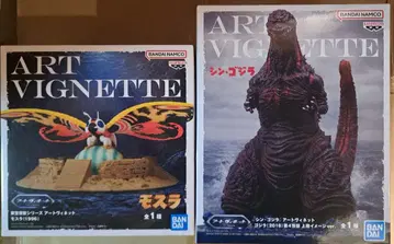 고질라 ART VIGNETTE 모스라 신 고질라 피규어 2종