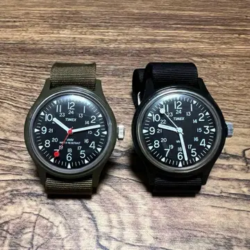 80s-90s TIMEX 캠퍼 수동 와인딩 오리지널 2개 세트
