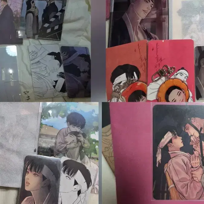 야화첩 단행본 특전 2권 3권 4권 포카 인화사진