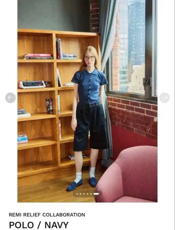 SHISHIKUI POLO/NAVY