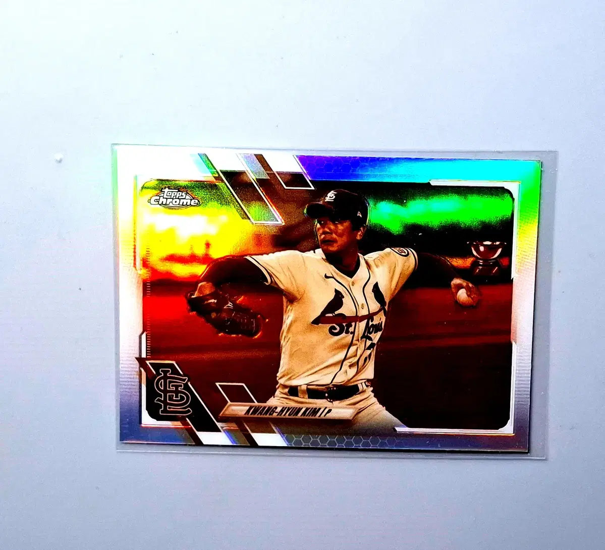 MLB 김광현 세피아 리플렉터 SP 2021 탑스크롬 SSG