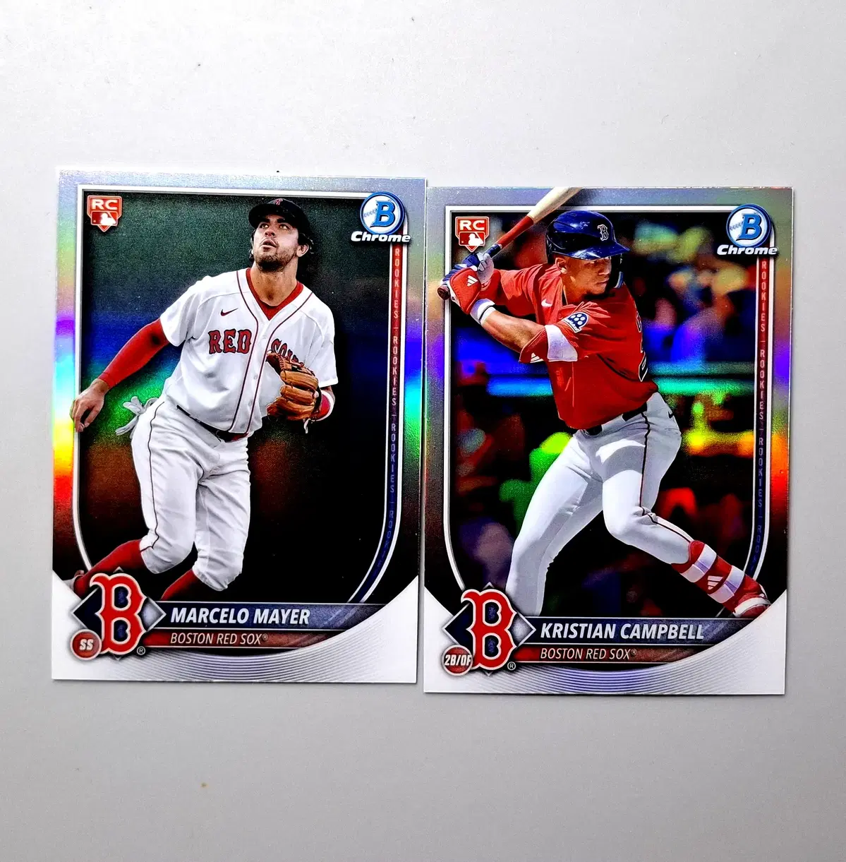 MLB 메이어 켐벨 루키 레드로고 SP 리플렉터 묶음 보스턴 레드삭스
