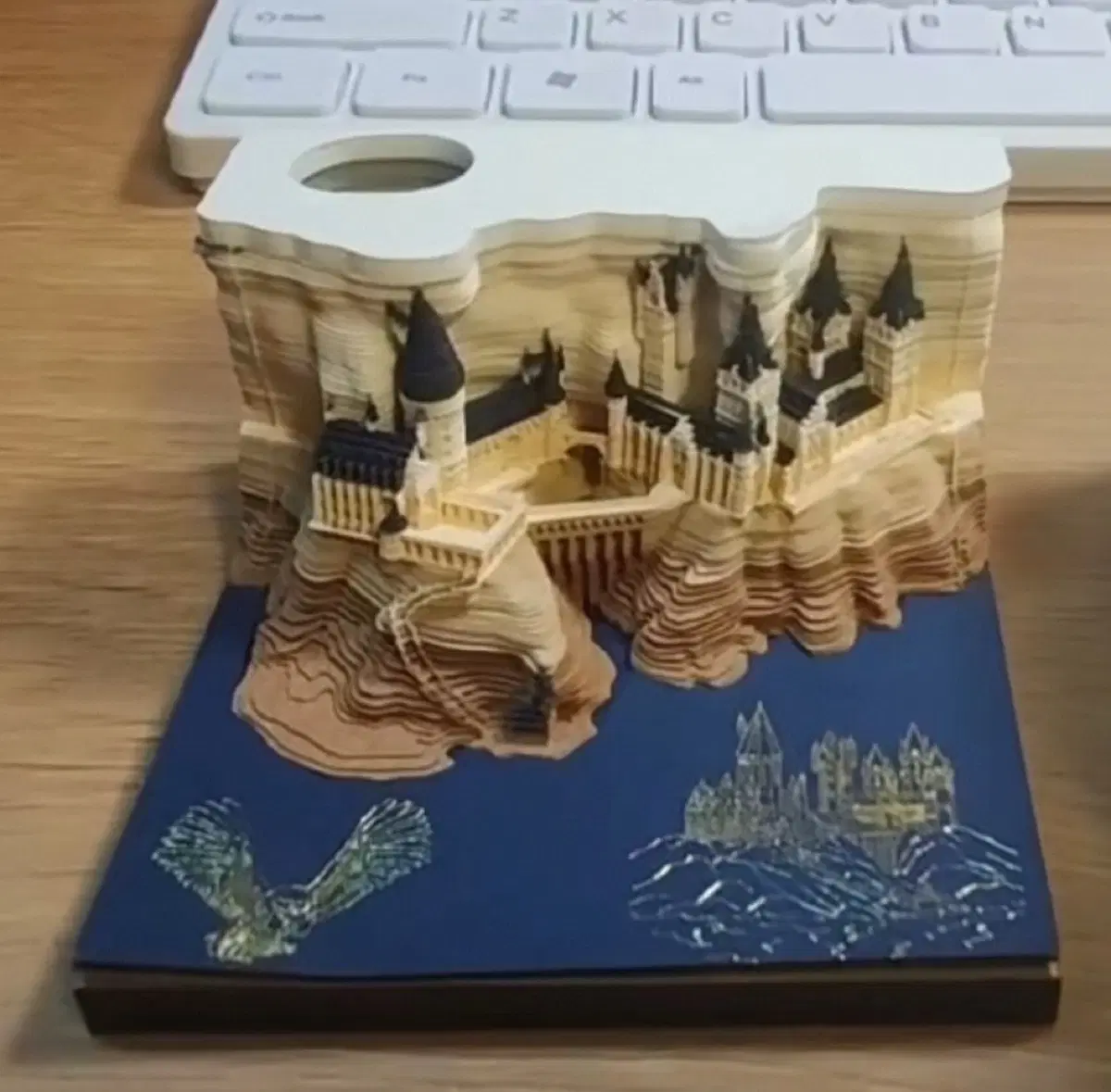 (새상품) 해리포터 뜯어쓰는 호그와트 성 메모지 3D입체종이