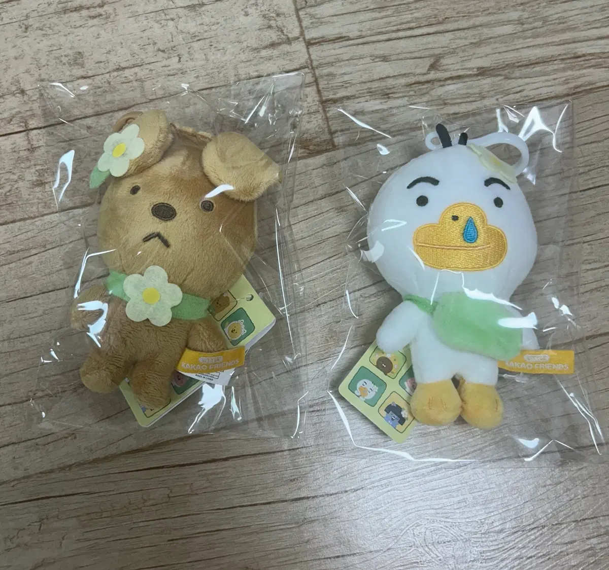 (일괄) 카카오프렌즈 타이니페어리즈 리틀튜브 리틀 프로도 인형 키링 2종