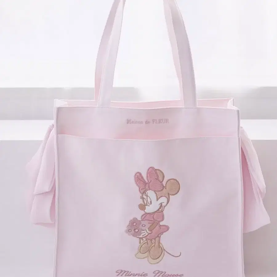 메종드플뢰르 미니마우스 토트백 핑크 키링세트로 팔아요