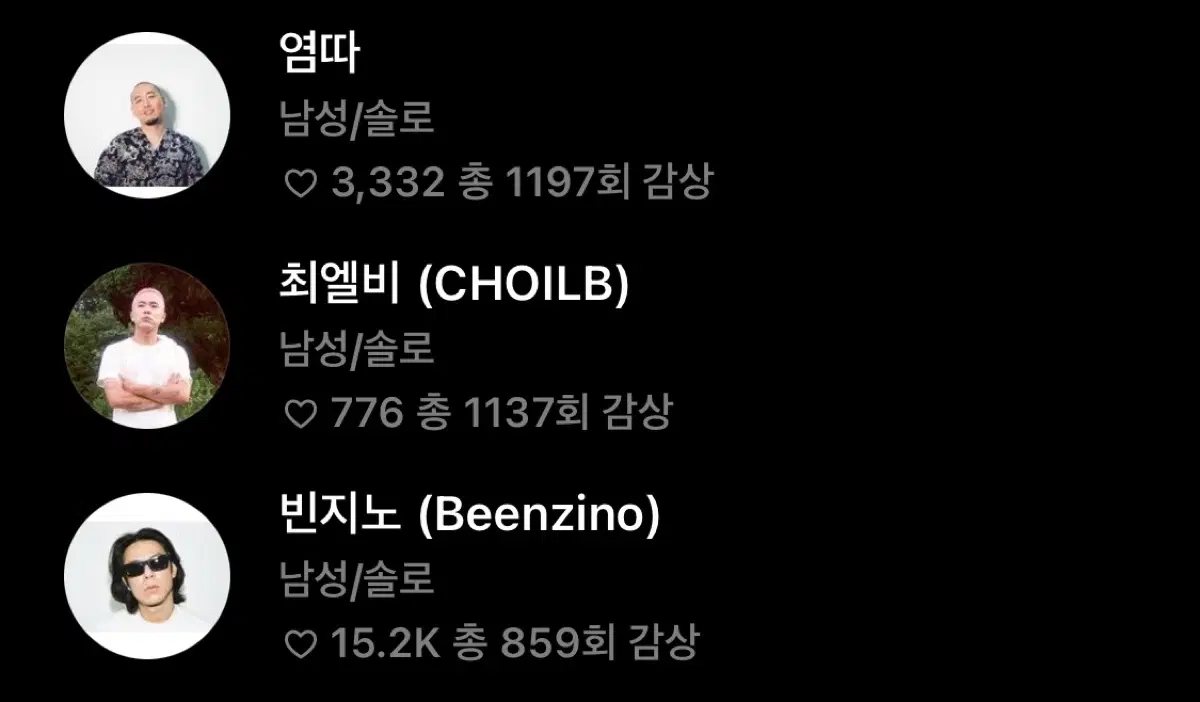 Cd 구해요 (빈지노, 최엘비, 뱃사공 등등)